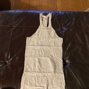 Free People gray high neck tank top XS